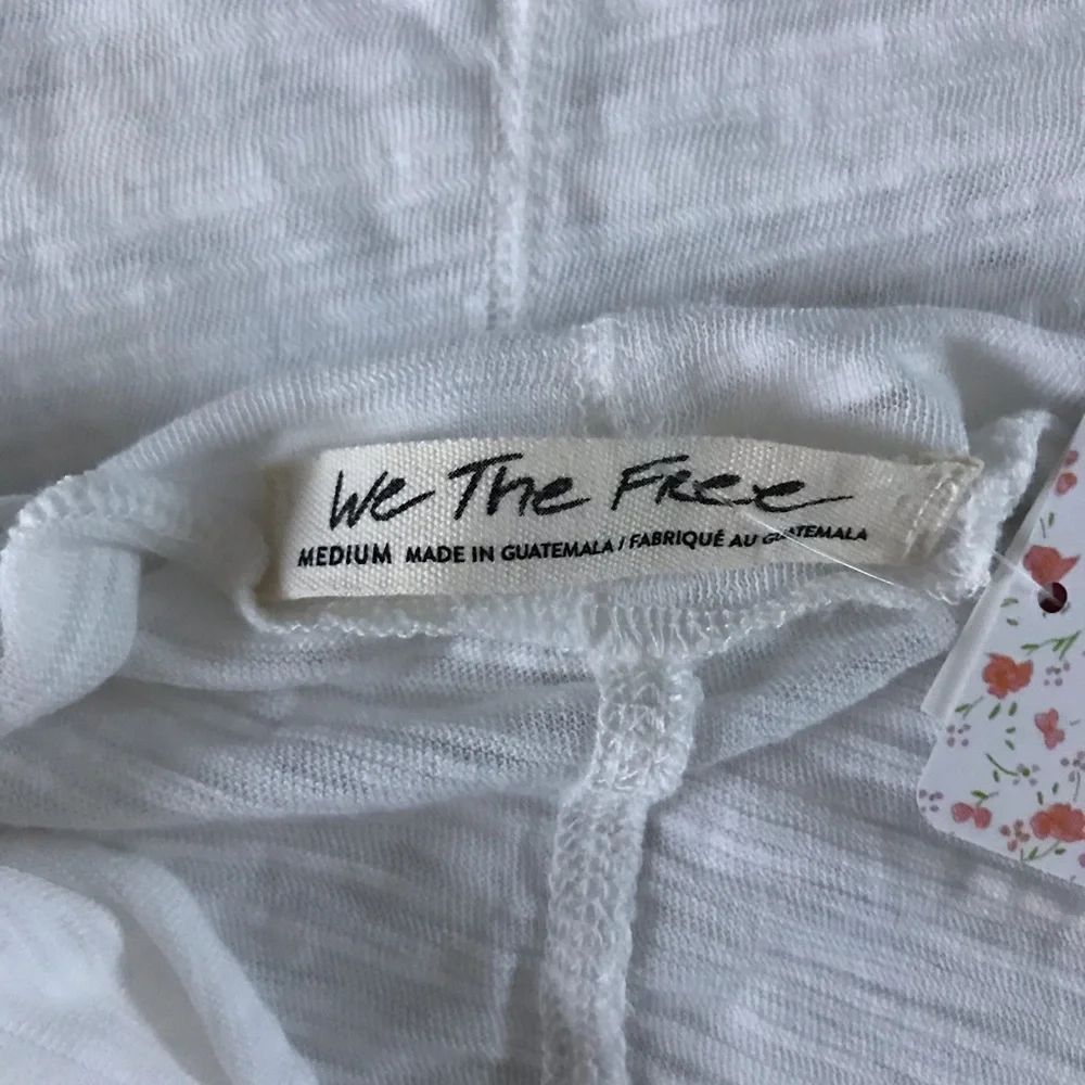Free People Convertible Neck Tee M